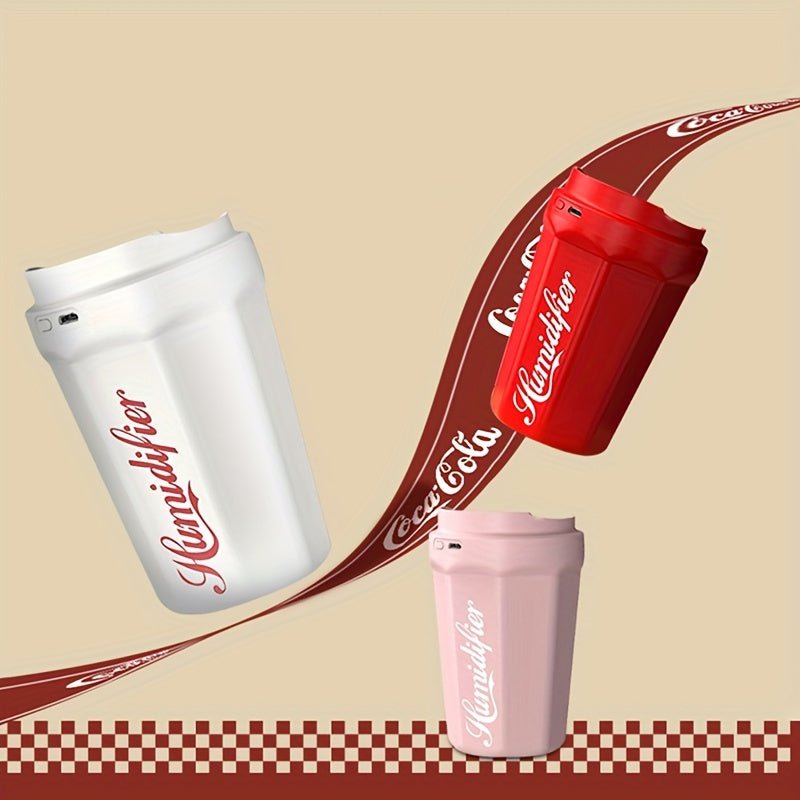 Soda Can Aromatherapy Humidifier - Cool Mist USB Powered with Wick Filter