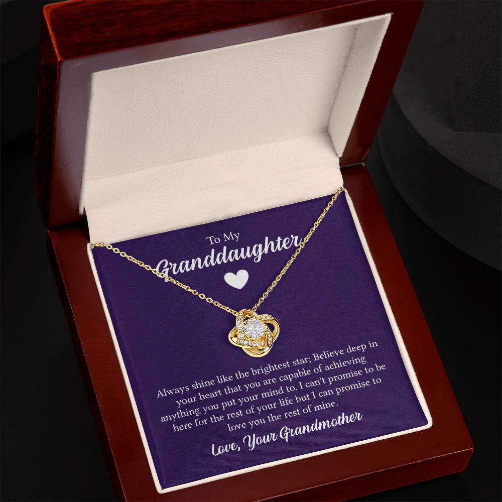 Love Knot Necklace -Love Knot Necklace - For Granddaughter From Grandmother
