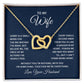 Interlocking Hearts Necklace -Interlocking Hearts Necklace - For Wife From Husband
