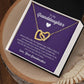 Interlocking Hearts Necklace -Interlocking Hearts Necklace - For Granddaughter From Grandmother