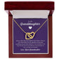 Interlocking Hearts Necklace -Interlocking Hearts Necklace - For Granddaughter From Grandmother