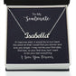 Custom name necklace with "Isabella" in cursive, perfect gift for soulmate.