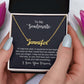 Custom name necklace in gold cursive design, displayed in a gift box with "To My Soulmate" inscription.