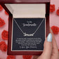 Custom Name Necklace for Soulmate in gift box with roses, personalized jewelry, romantic gift.