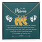 Engraved Baby FeetEngraved Baby Feet with Birthstones Necklace - To My Mama