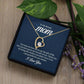 Forever Love Necklace for Bonus Mom in gift box with heart pendant and CZ crystal.