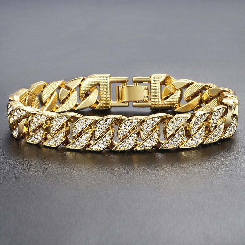 Miami Gold Curb Cuban BraceletMiami Gold Curb Cuban Bracelet