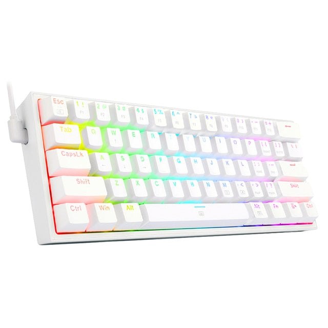 Mini Gaming Wired Keyboard with RGB backlighting and compact design.