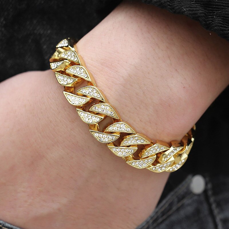 Miami Gold Curb Cuban BraceletMiami Gold Curb Cuban Bracelet