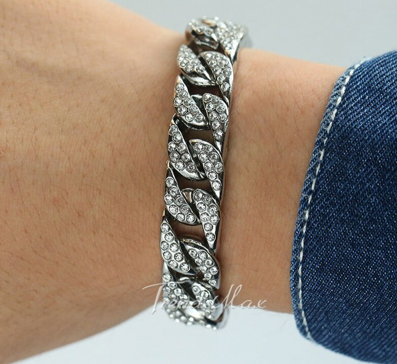 Miami Gold Curb Cuban BraceletMiami Gold Curb Cuban Bracelet